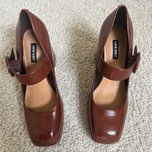 Nine West Women's Brown Mary Jane Shoes